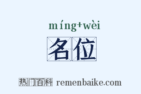 名位是什么意思的图片